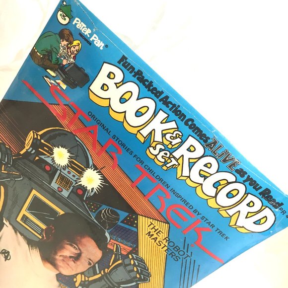 VTG  Sealed Star Trek Robot Masters 1979 Peter Pan Books & Record Set - Picture 9 of 10
